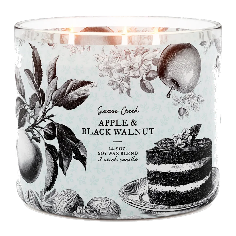 Apple & Black Walnut candle by Goose Creek