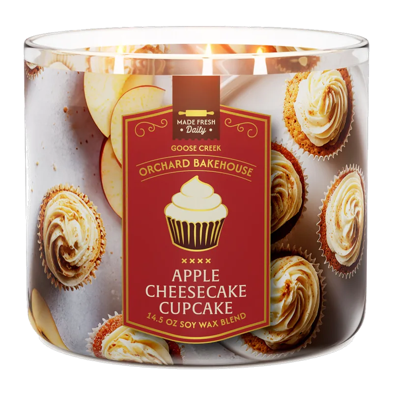 Apple Cheesecake Cupcake candle by Goose Creek