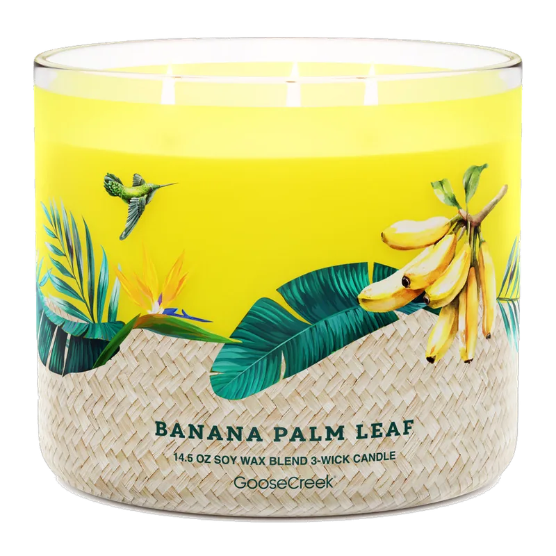 Banana Palm Leaf candle by Goose Creek