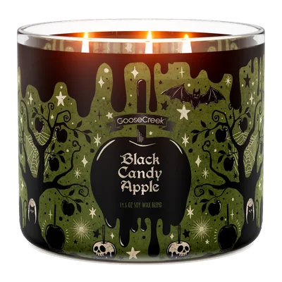 Black Candy Apple candle by Goose Creek