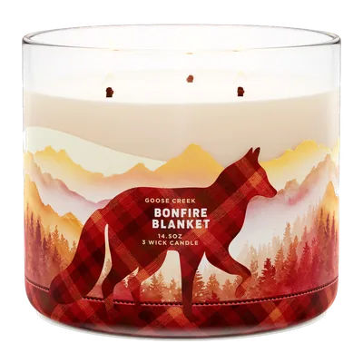 Bonfire Blanket candle by Goose Creek