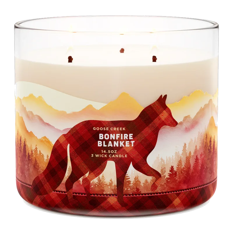 Bonfire Blanket candle by Goose Creek
