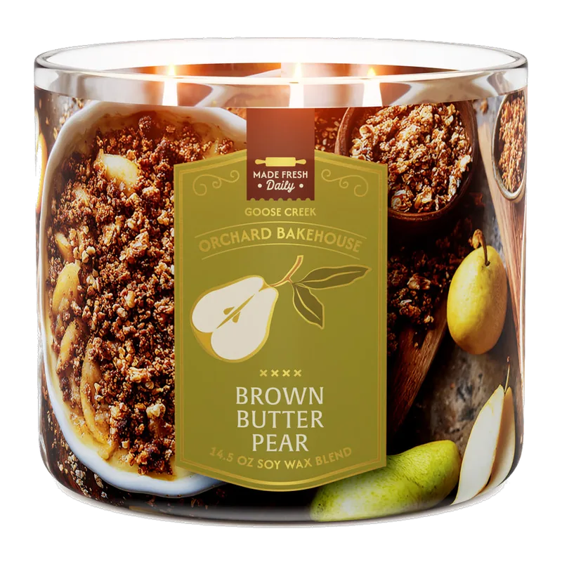 Brown Butter Pear candle by Goose Creek