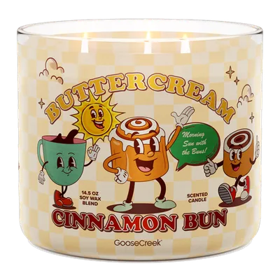 Buttercream Cinnamon Bun candle by Goose Creek