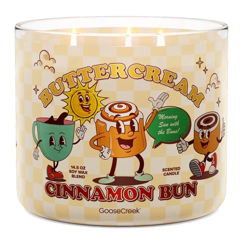 Buttercream Cinnamon Bun candle by Goose Creek