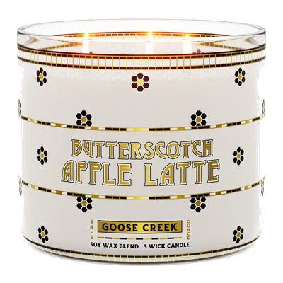 Butterscotch Apple Latte candle by Goose Creek