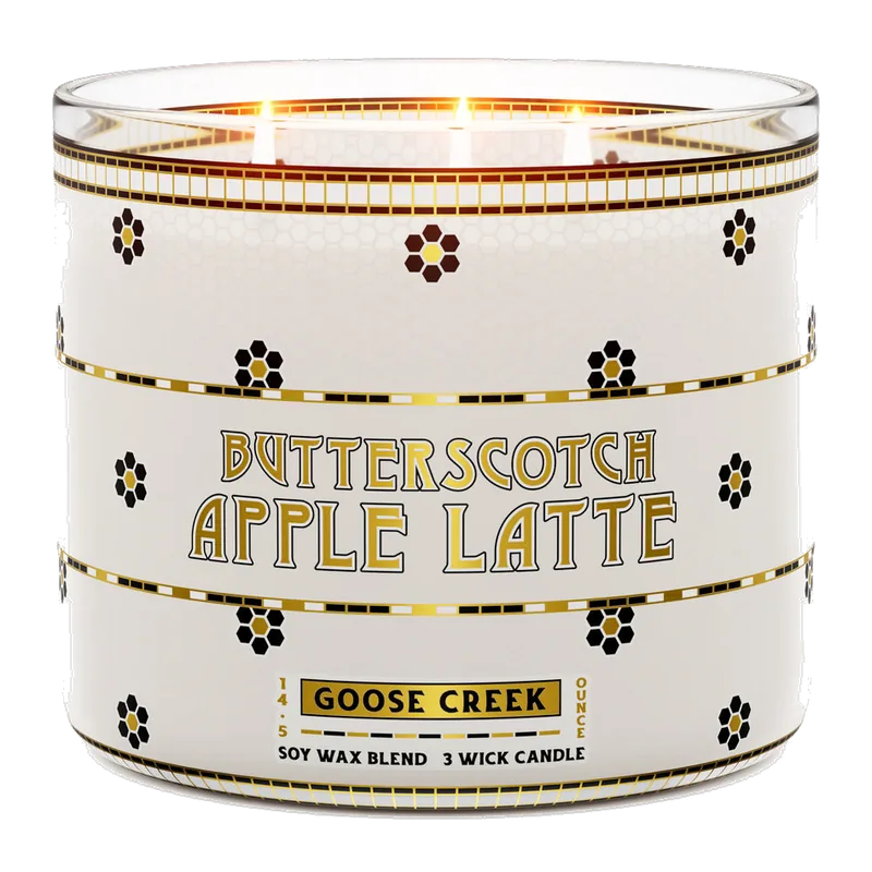 Butterscotch Apple Latte candle by Goose Creek