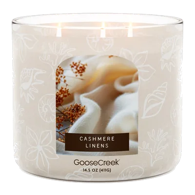 Cashmere Linens candle by Goose Creek