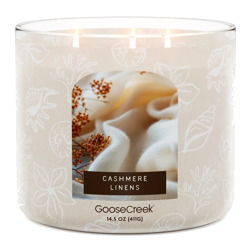 Cashmere Linens candle by Goose Creek