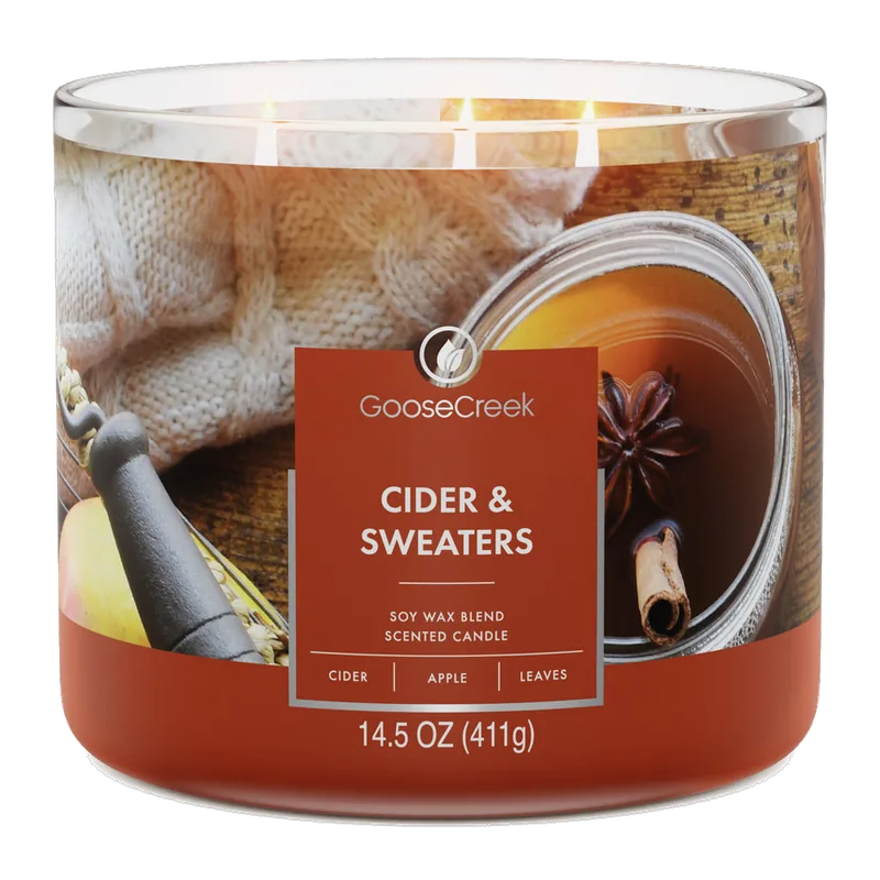Cider & Sweaters candle by Goose Creek