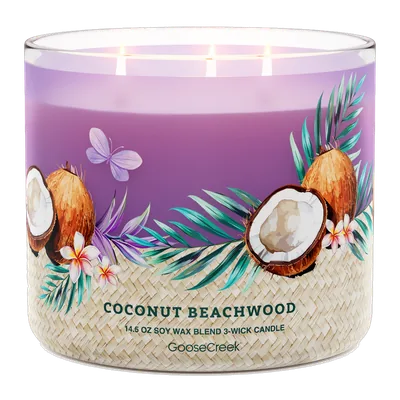 Coconut Beachwood candle by Goose Creek