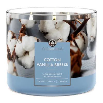 Cotton Vanilla Breeze candle by Goose Creek