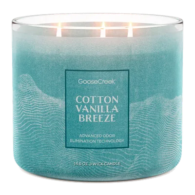Cotton Vanilla Breeze Odor Eliminating candle by Goose Creek