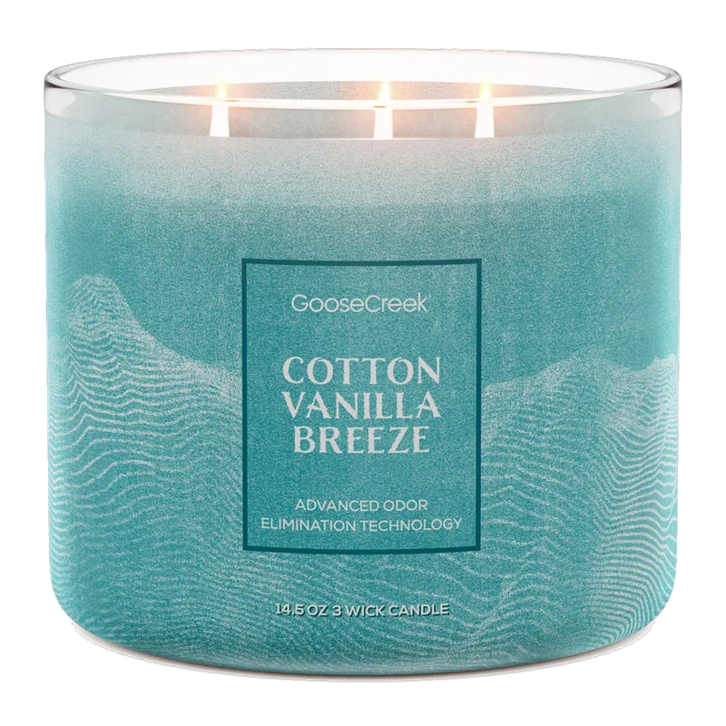 Cotton Vanilla Breeze Odor Eliminating candle by Goose Creek