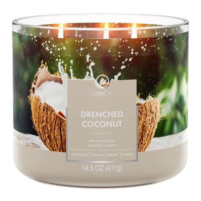 Drenched Coconut candle by Goose Creek