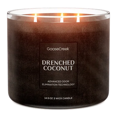 Drenched Coconut Odor Eliminating candle by Goose Creek