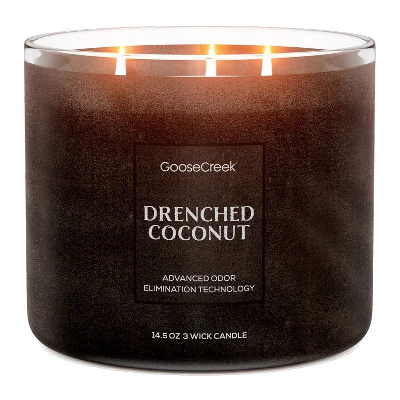 Drenched Coconut Odor Eliminating candle by Goose Creek