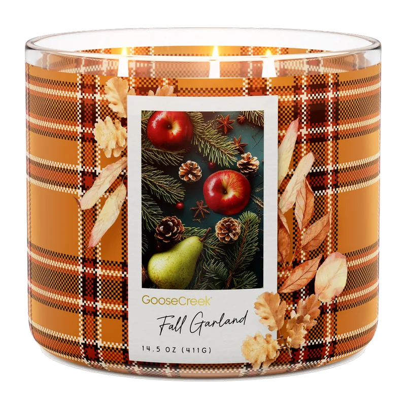 Fall Garland candle by Goose Creek