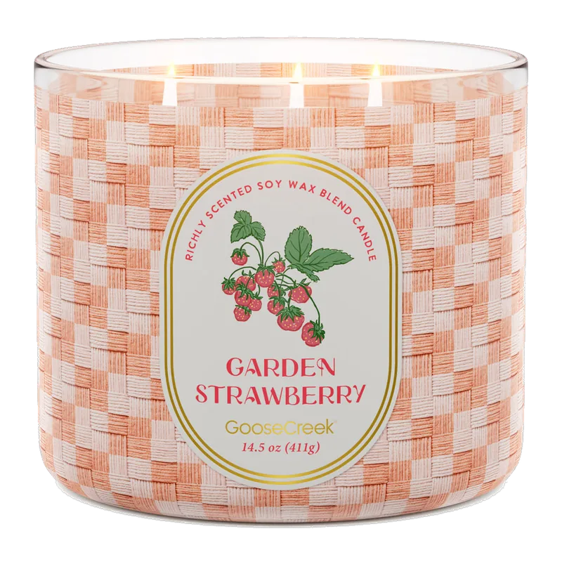 Garden Strawberry candle by Goose Creek