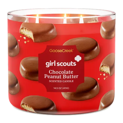 Girl Scout Chocolate Peanut Butter candle by Goose Creek