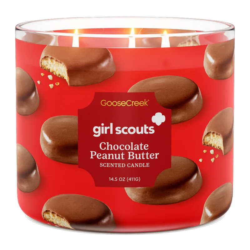 Girl Scout Chocolate Peanut Butter candle by Goose Creek