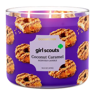 Girl Scout Coconut Caramel candle by Goose Creek