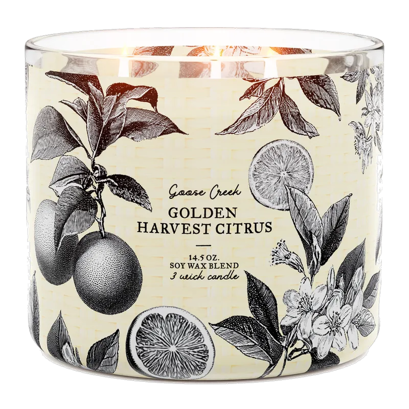 Golden Harvest Citrus candle by Goose Creek