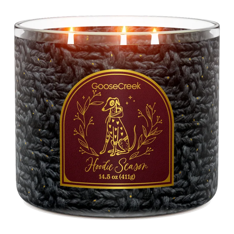 Hoodie Season candle by Goose Creek