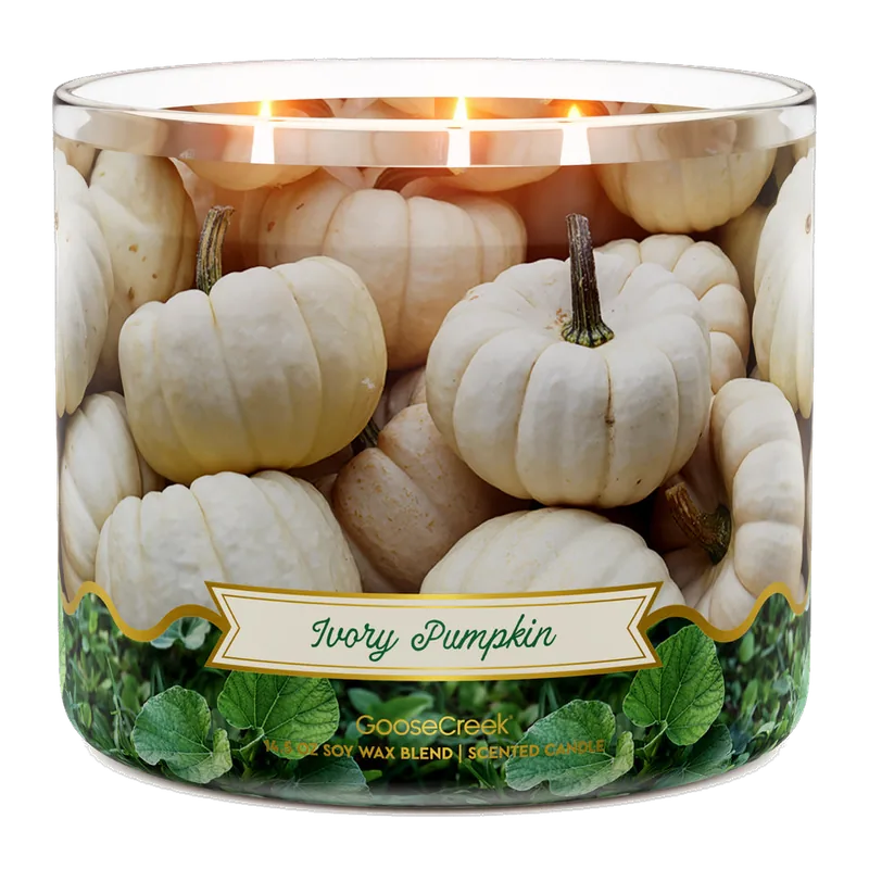Ivory Pumpkin candle by Goose Creek