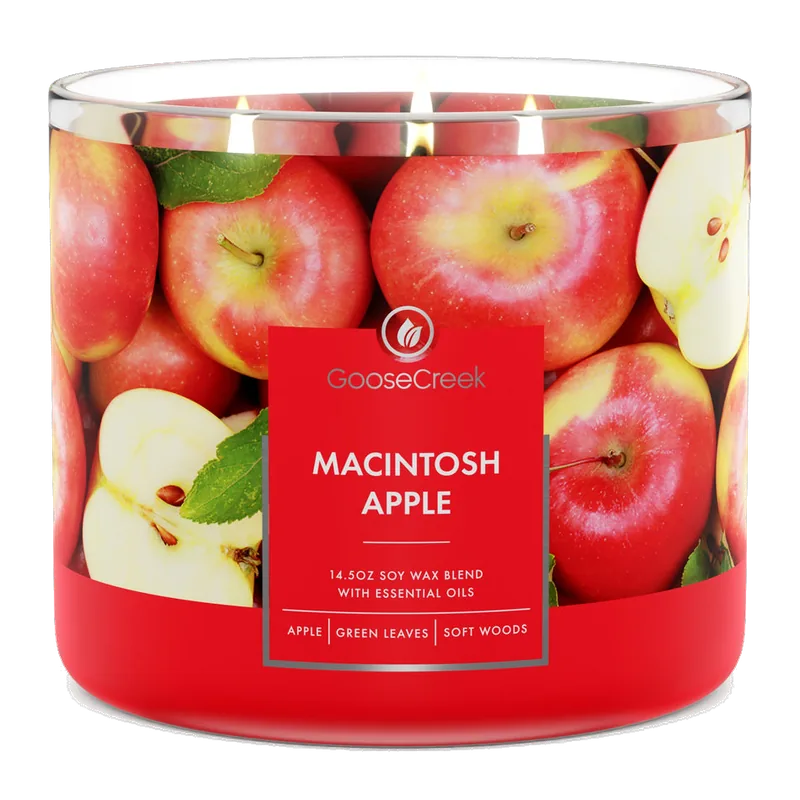 Macintosh Apple candle by Goose Creek