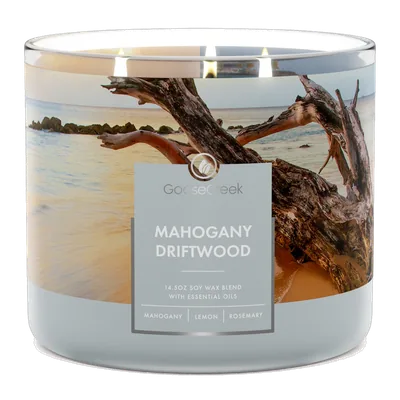 Mahogany Driftwood candle by Goose Creek