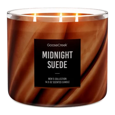 Midnight Suede candle by Goose Creek