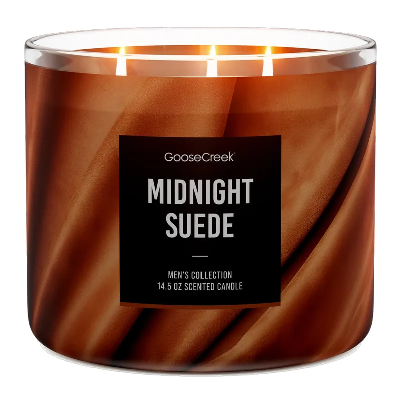 Midnight Suede candle by Goose Creek