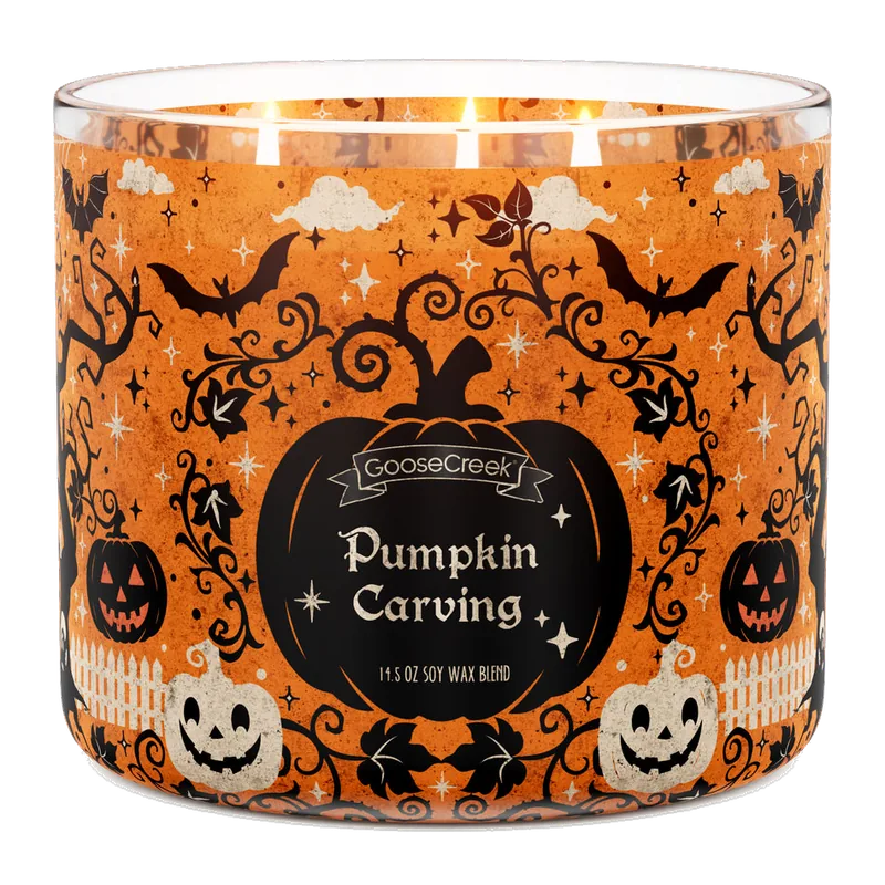 Pumpkin Carving candle by Goose Creek