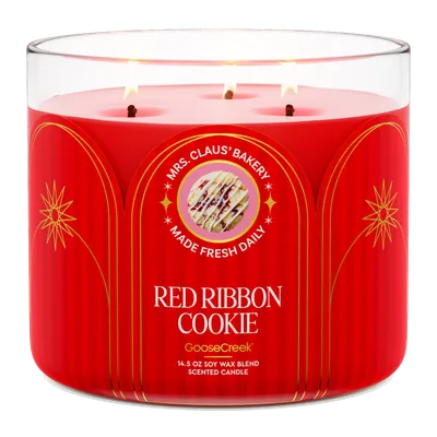 Red Ribbon Cookie candle by Goose Creek