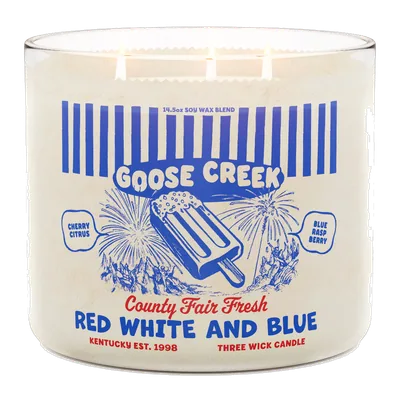 Red, White & Blue candle by Goose Creek