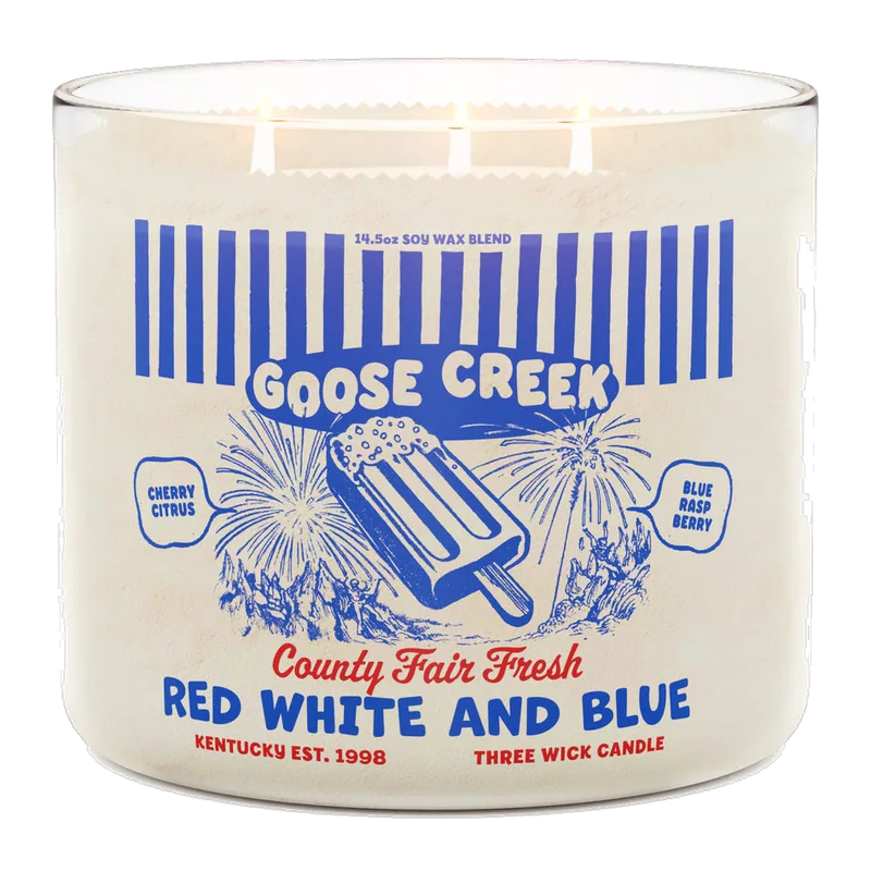 Red, White & Blue candle by Goose Creek