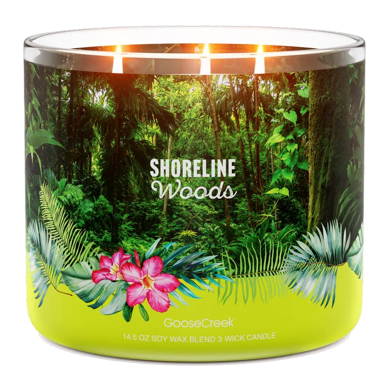 Shoreline Woods candle by Goose Creek