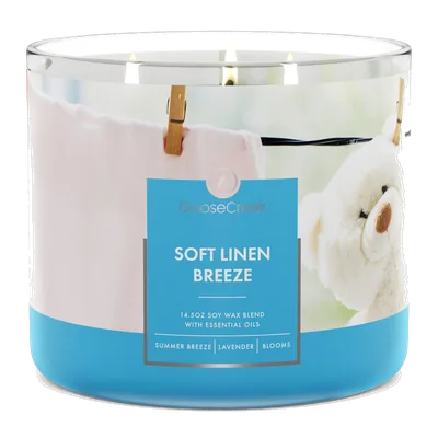 Soft Linen Breeze candle by Goose Creek