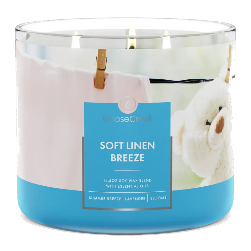 Soft Linen Breeze candle by Goose Creek