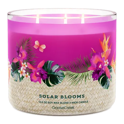 Solar Blooms candle by Goose Creek