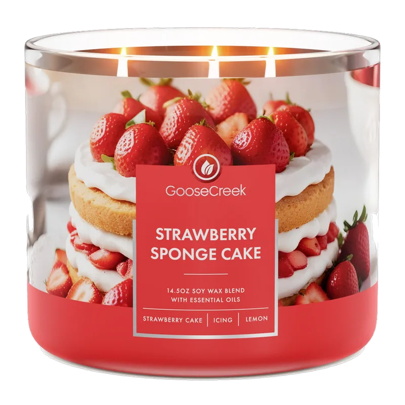 Strawberry Sponge Cake candle by Goose Creek