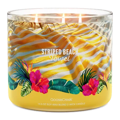 Striped Beach Towel candle by Goose Creek