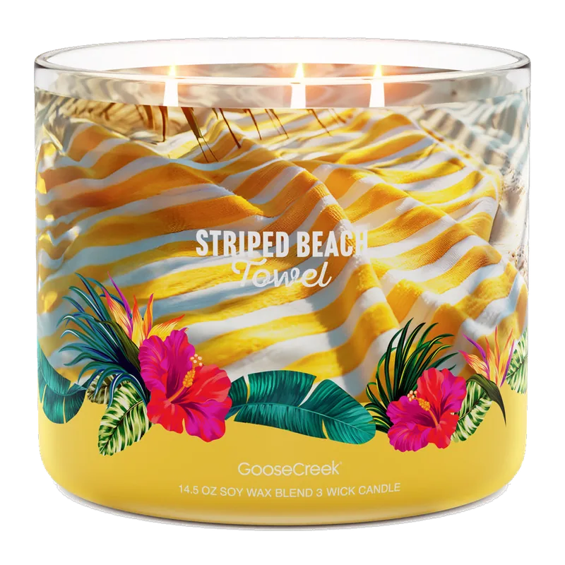 Striped Beach Towel candle by Goose Creek