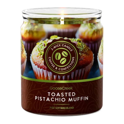 Toasted Pistachio Muffin candle by Goose Creek