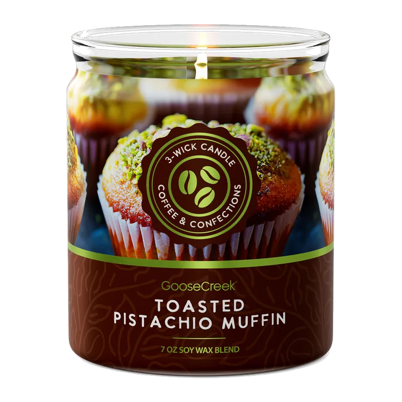 Toasted Pistachio Muffin candle by Goose Creek