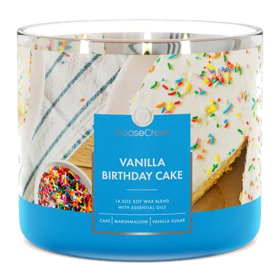Vanilla Birthday Cake candle by Goose Creek