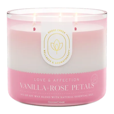 Vanilla & Rose Petals candle by Goose Creek