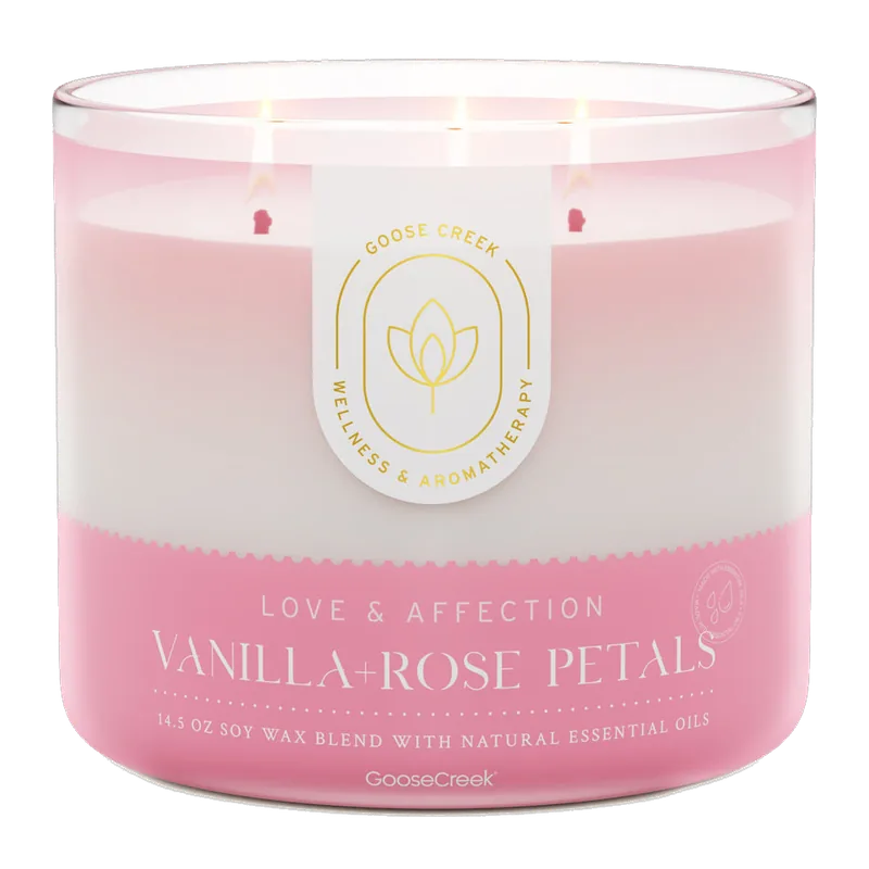 Vanilla & Rose Petals candle by Goose Creek
