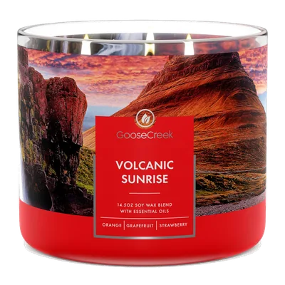 Volcanic Sunrise candle by Goose Creek